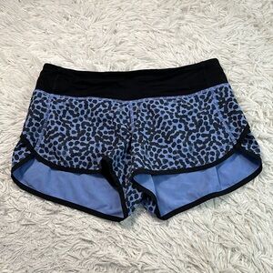 Lululemon Run: Speed Short *4-way Stretch Ace Spot Lullaby Black